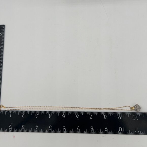 10K Gold Italy 20” Twisted Rope Chain w/ PGDA 10K Moissanite Cluster Pendant - Picture 12 of 16